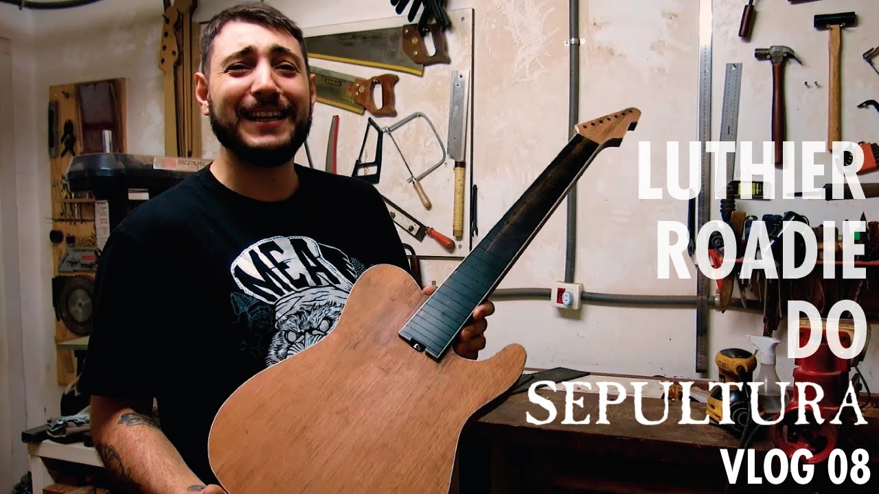 DANTE - LUTHIER DO SEPULTURA NA CARACIK GUITARS! APRENDENDO OU ENSINANDO? + VISITAS E CAF&Eacute; - VLOG 08