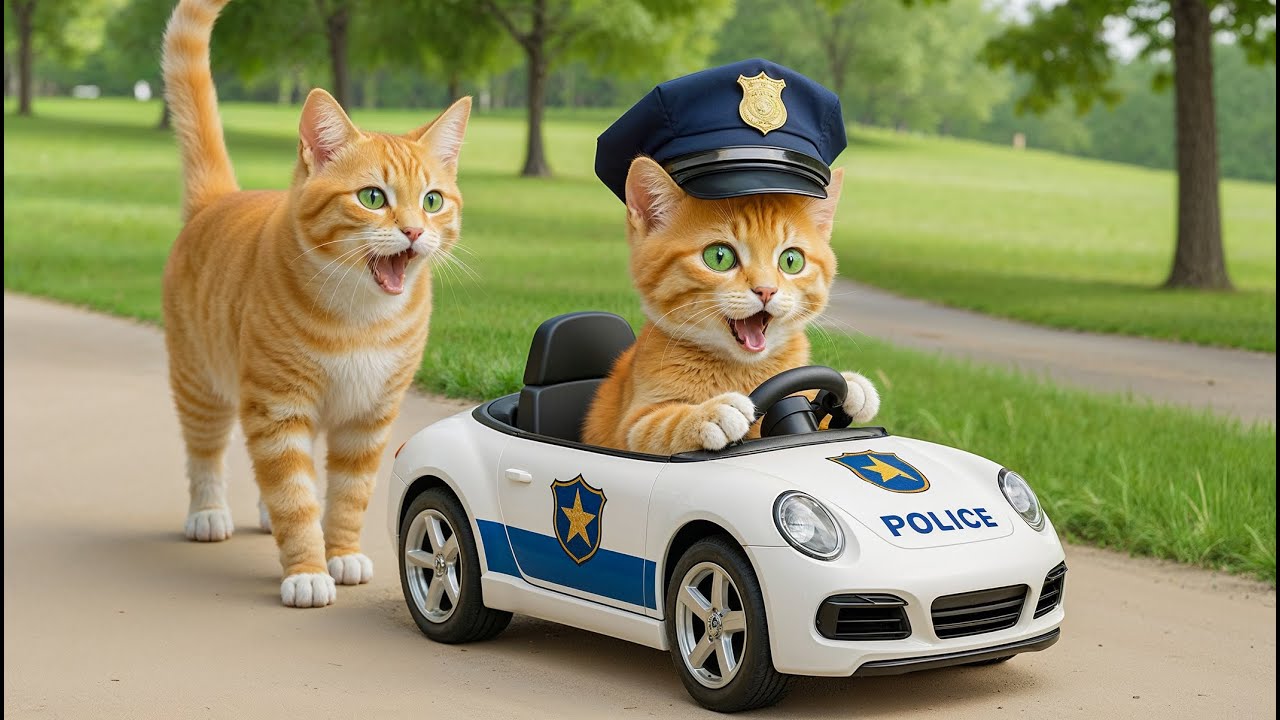 Mama Cat Works Hard to Buy a Police Toy 🚓💙 Making Kitten&rsquo;s Dream Come True Pretend Play Police Story