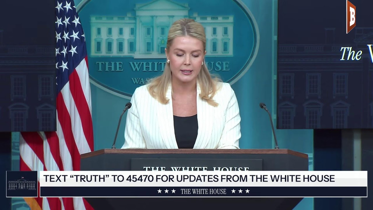 LIVE: Trump Press Secretary Karoline Leavitt Holds Press Conference at White House...