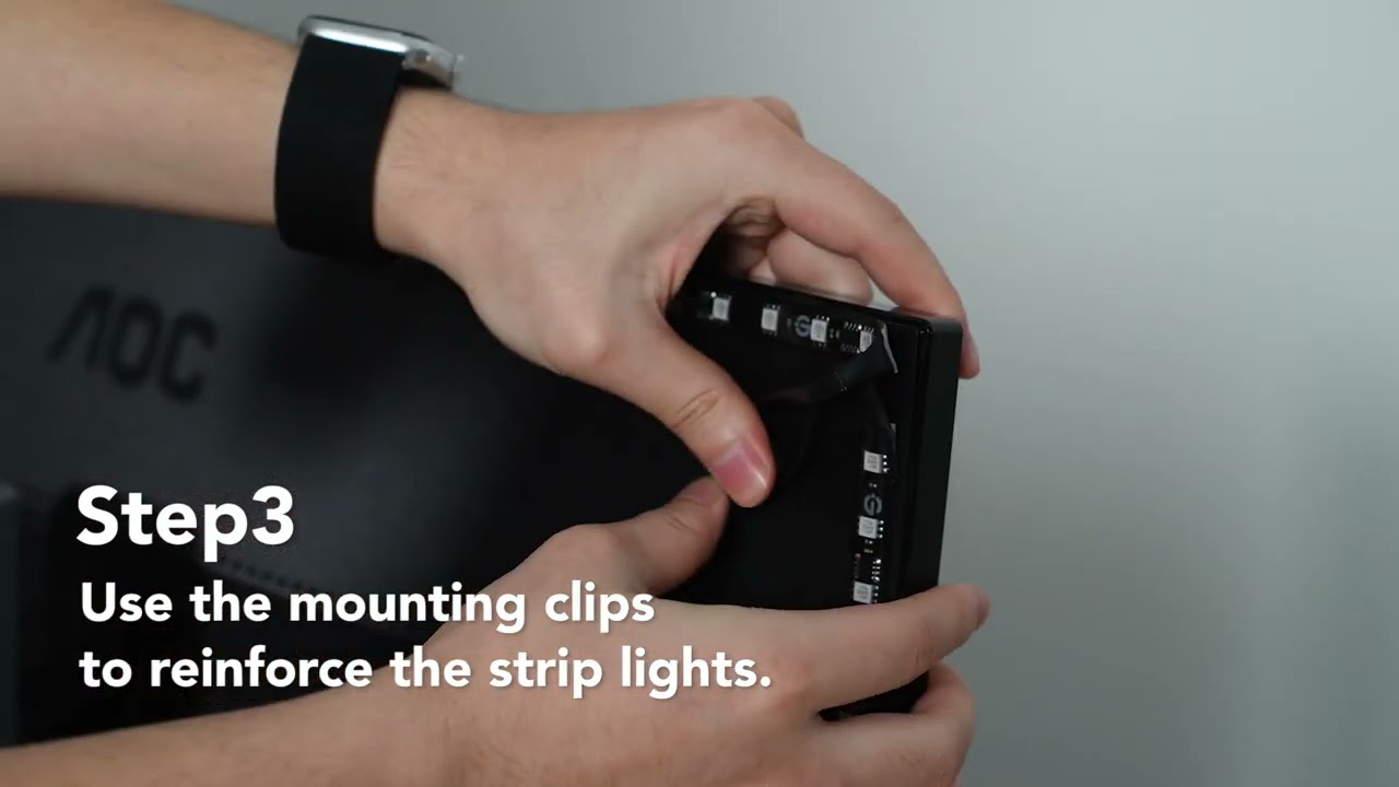 How to install Govee Gaming Monitor Light Strip G1