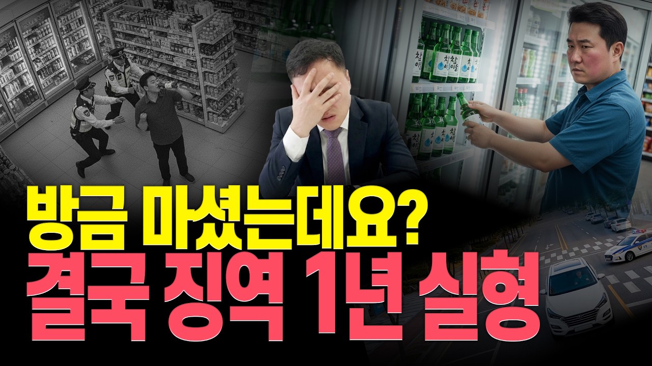 경찰차에 쫓기다 편의점으로 질주, CCTV에 다 찍혔다 | 음주운전 증거인멸 판결