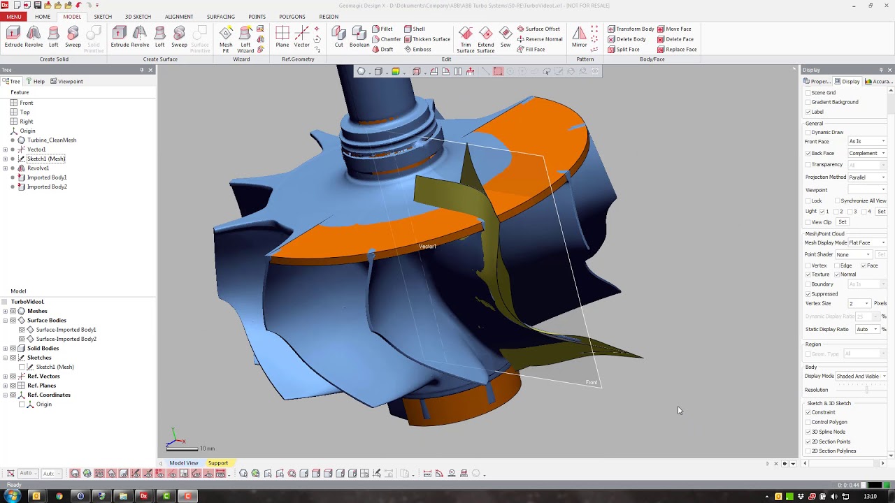 Reverse Engineering of a Turbo Impeller