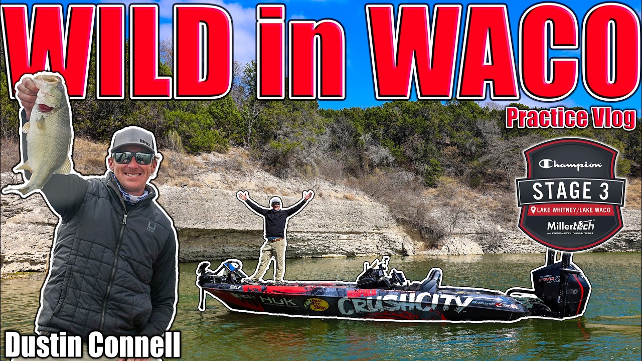 Going Wild in Waco - MLF Stage 3 Lake Whitney and Waco - Practice Vlog