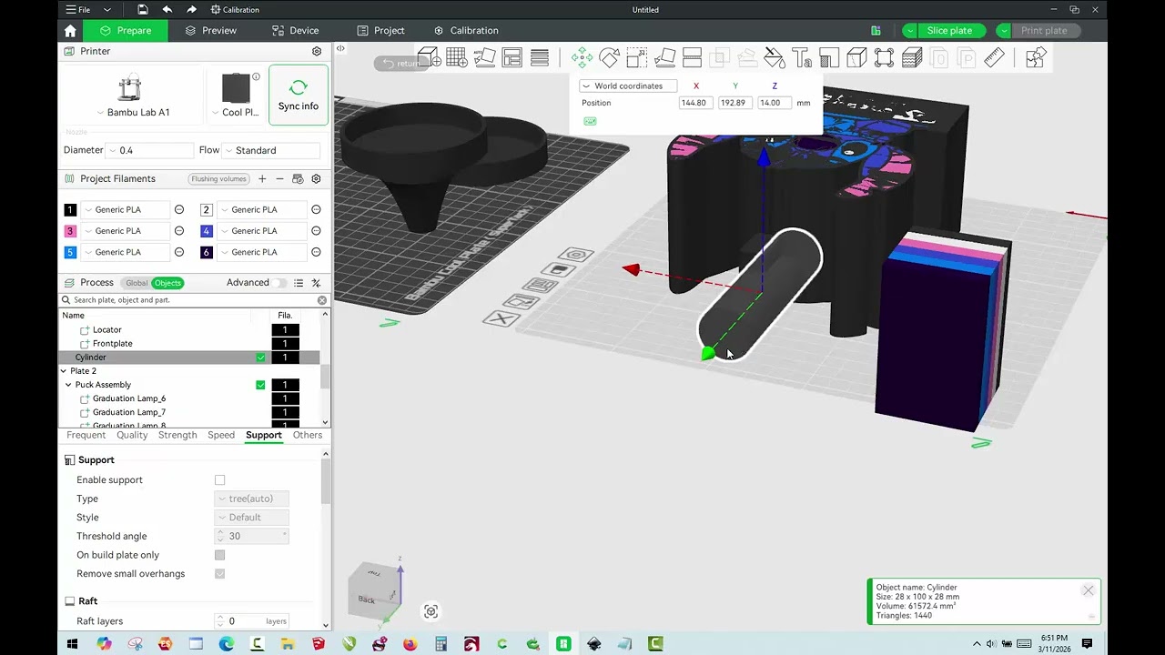 3D-печать - преобразование SVG в 3D-модель, изготовление именной подставки для лампы с помощью Ba...