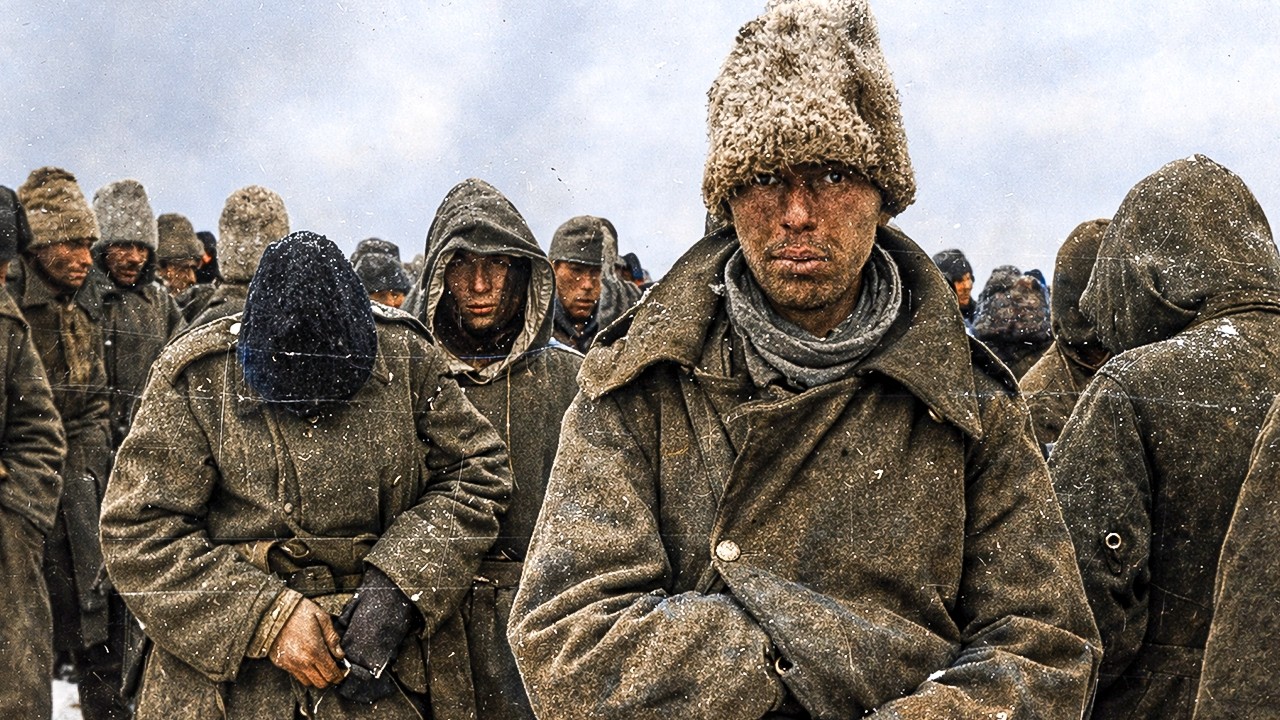 Brutal des soldats SS en captivité soviétique !