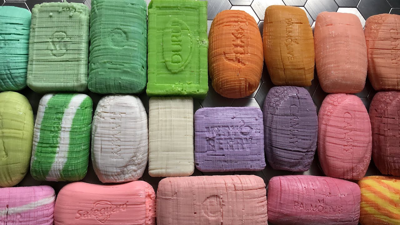 ASMR cubes, cutting dry multi-colored cubes, dry small cubes, satisfyng video