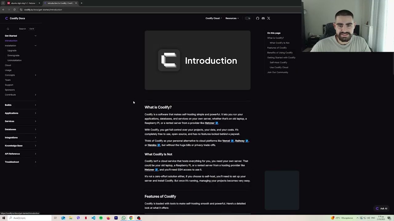 Next.js deployment με χρήση Coolify σε VPS (most efficient way)