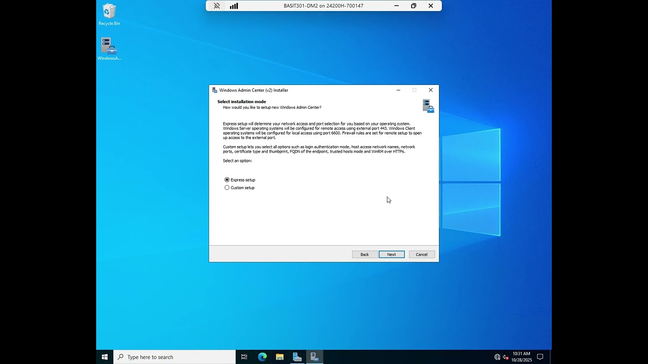 Установка Центра администрирования Windows
