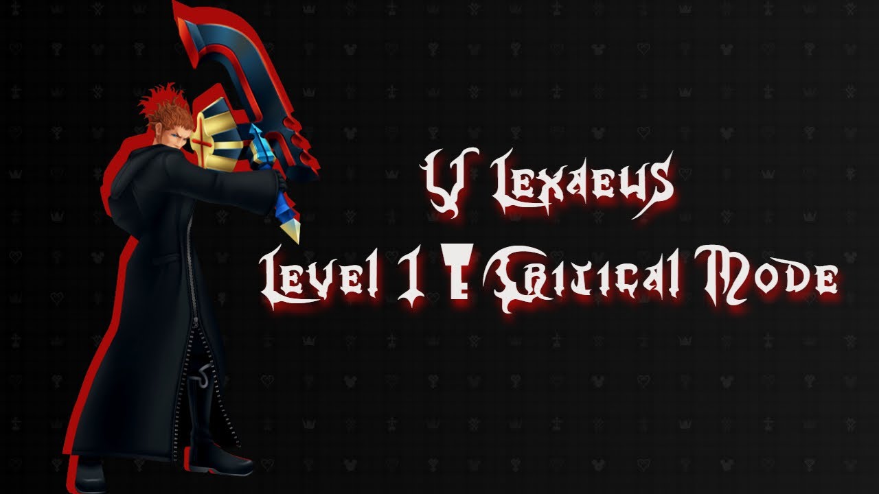 Kingdom Hearts HD 2.5 Remix - Lexaeus Data Battle (Level 1 Critical Mode)