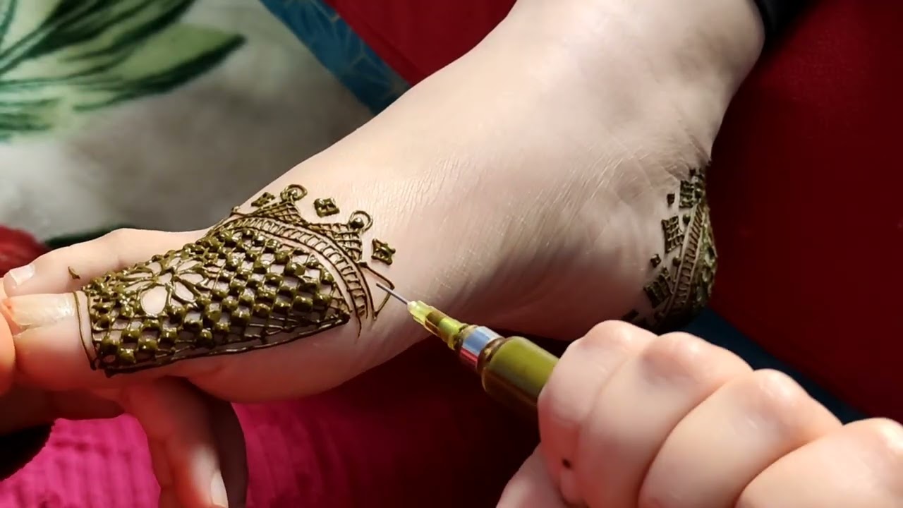 كنتي اول مرة تنقشي الرجيلات اجي نوريك طريقة ♥️