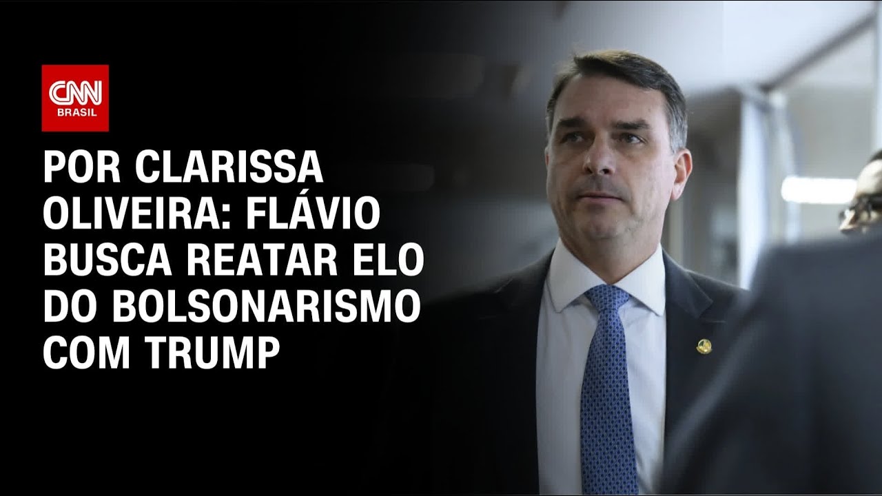 Flávio busca reatar elo do bolsonarismo com Trump | LIVE CNN