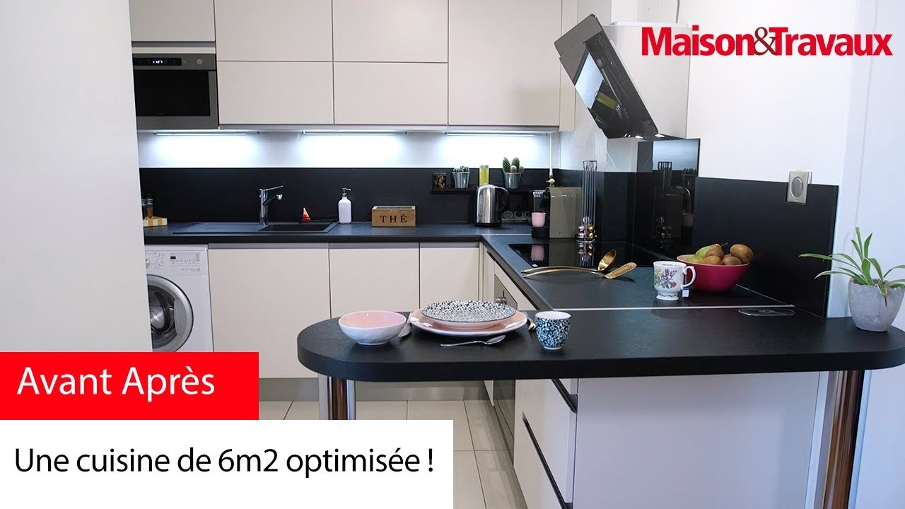 Une cuisine de 6m2 optimisée !