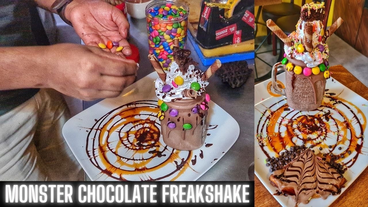 Monster Chocolate Freakshake Making At The Chocolate Room, Kothrud | Pune Food | Indian Street Food