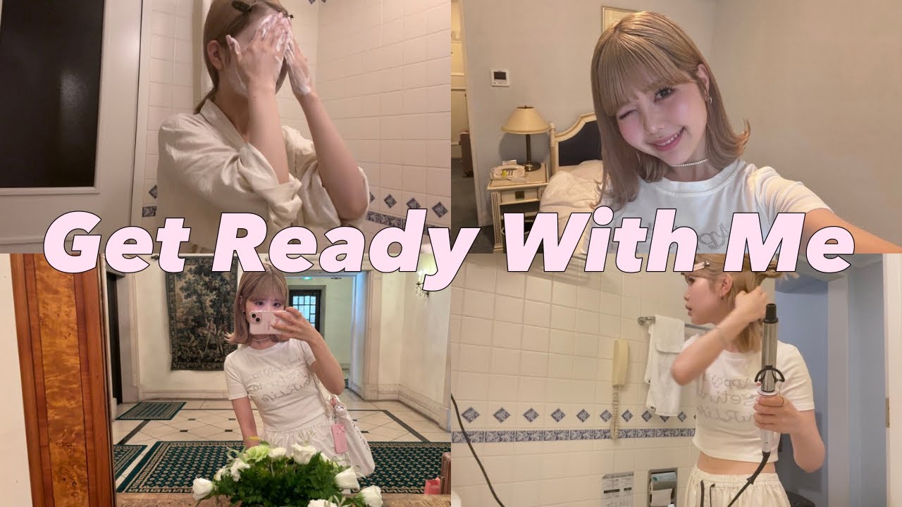 【GRWM】一緒に朝の準備しよー！☀️寝起きから私が出来上がるまでのモーニングルーティーン！