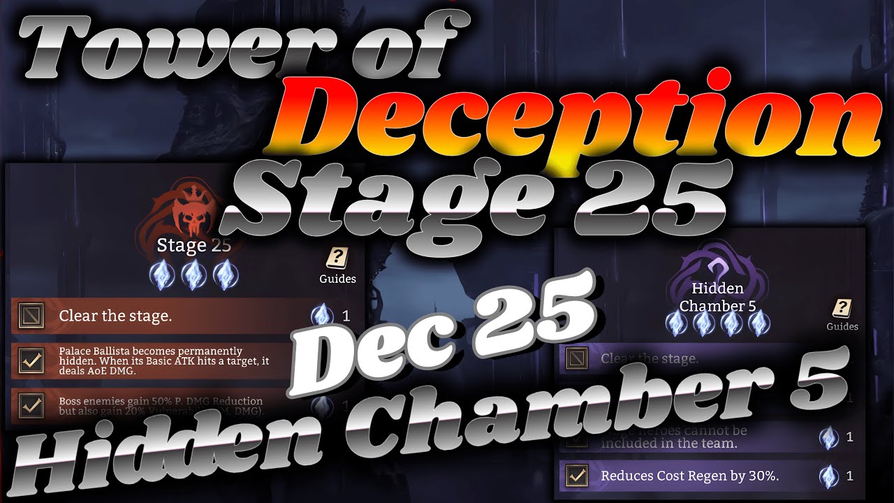 Tower of Deception 25 & HC5 Guide! New Mods Explained