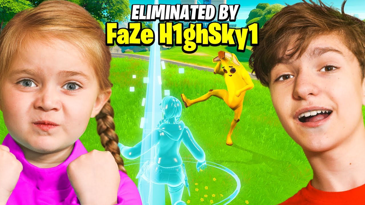 FaZe H1ghSky1 STREAMUJE 5-letnią SIOSTRĘ W FORTNITE!!! *WŚCIEKŁY*
