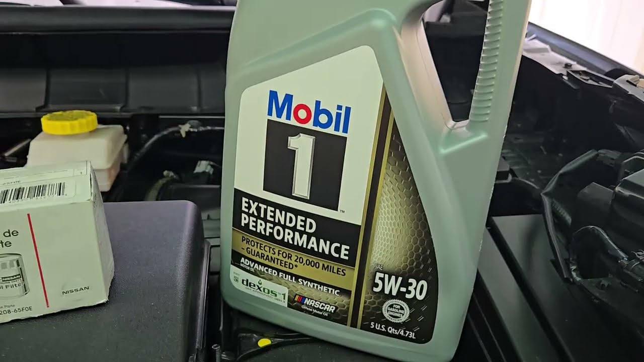 2025 Nissan Pathfinder Rock Creek using Mobil1 5W 30 with an oil filter tweak