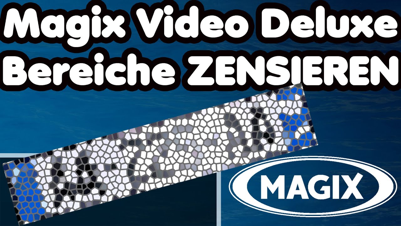 Kennzeichen zensieren oder Bereiche unkenntlich machen Magix Video deluxe pro Tutorial