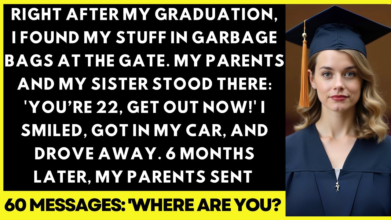 After My Graduation, I Found My Stuff In Garbage Bags At The Gate. My Parents And My Sister Stood...