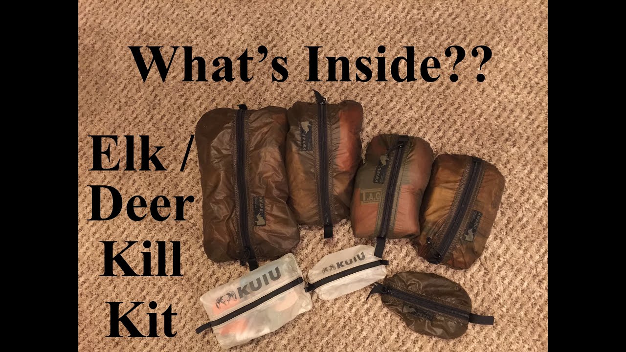 Backcountry Elk Deer Hunting Kill Kit in a Kifaru Pullout