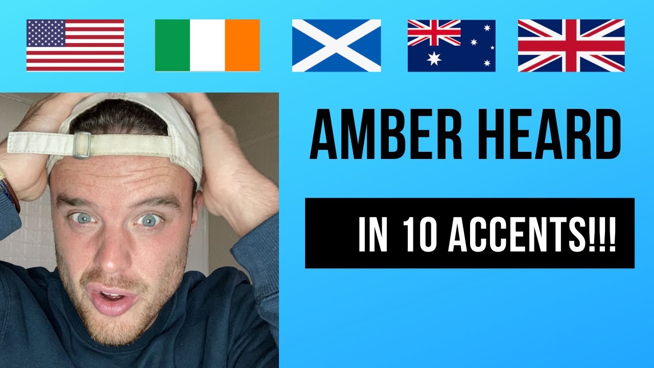 Amber Heard &ldquo;My dog stepped on a bee&rdquo; in 10 accents!! 🤯