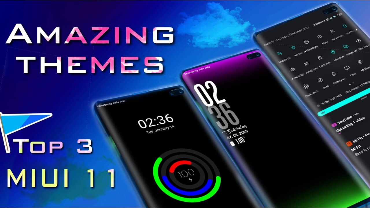 Top 3 Amazing Official MIUI 11 themes for All Redmi Phones | Best Lock Screen & Home Screen