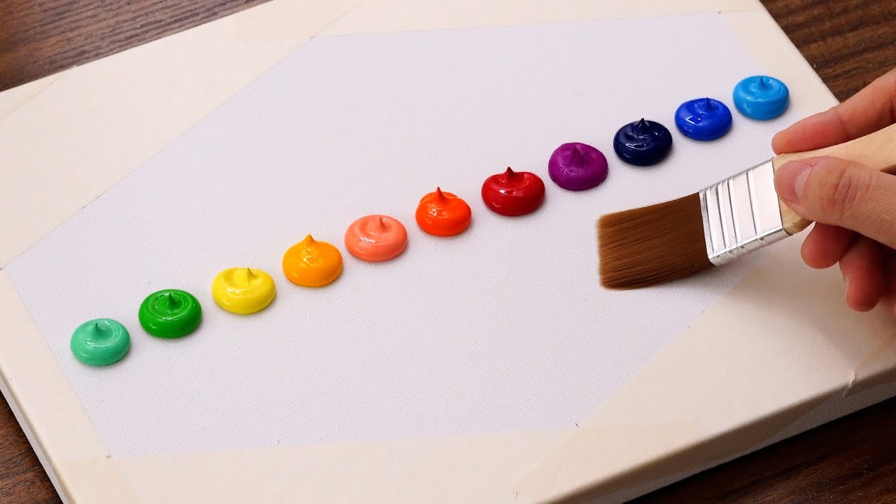 Easy Daisy Flowers Acrylic Painting Tutorial✨｜Painting For Beginners (1375)｜Oddly Satisfying