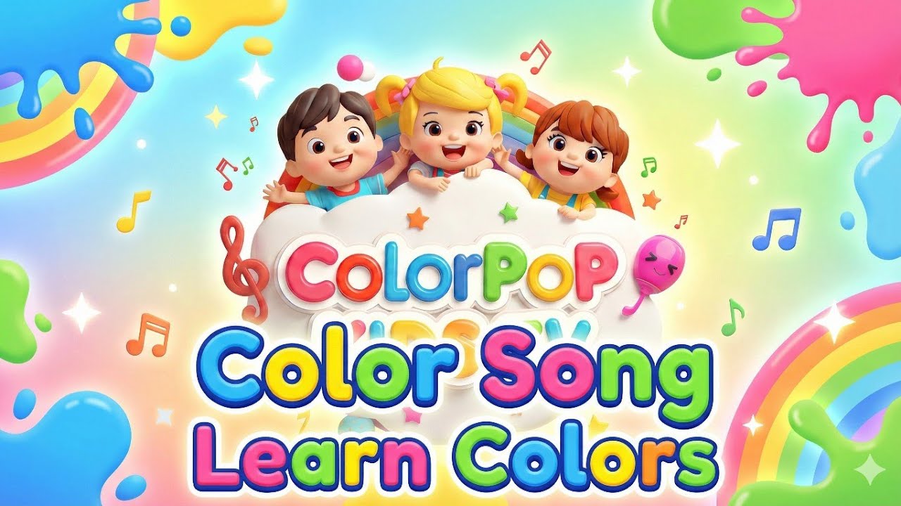 Color Song for Kids 🌈 | Learn Colors with Music | ColorPop Kids TV
