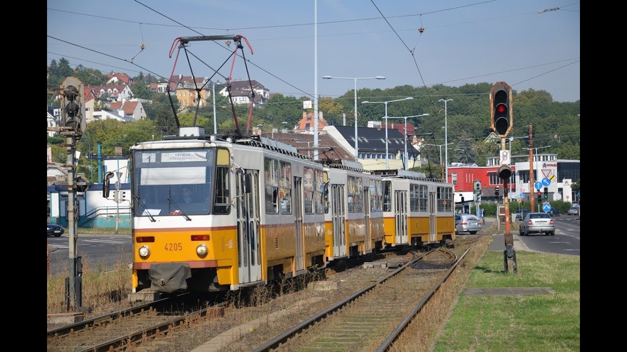 Az 1-es villamoson - Budapest tram - Straßenbahn