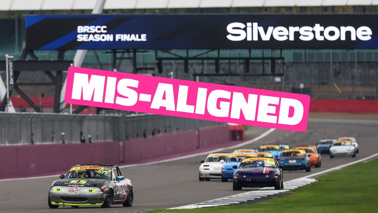 Mis-aligned car was tricky to race at #silverstone #mx5 #miata #carracing #brscc #racing