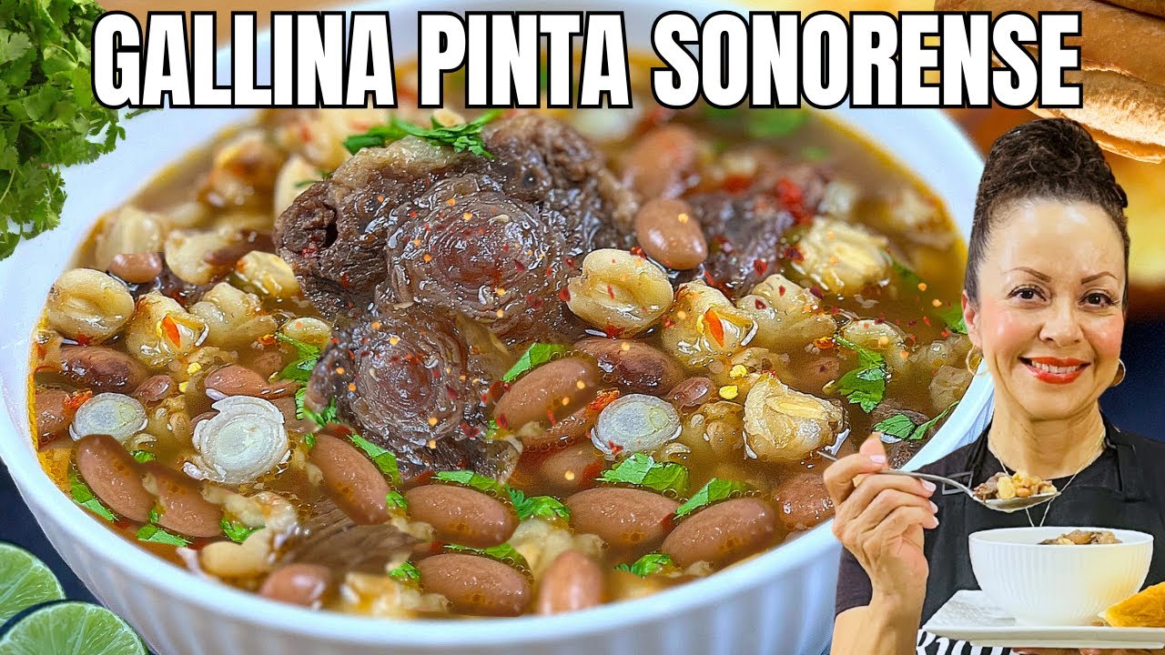 Cómo Hacer GALLINA PINTA SONORENSE Paso a Paso (Mejor que de Rancho)