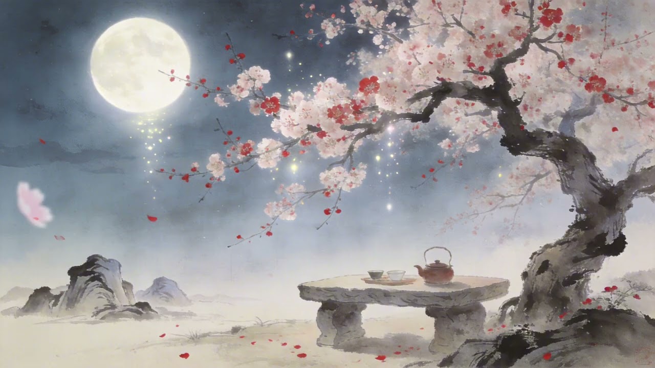 冥想療癒中國風音樂｜花前月下｜1小時禪意音樂｜無鼓點｜Guzheng & Dizi｜Chinese Zen Music #中國風音樂 #禪意音樂 #冥想療癒 #ChineseZenMusic