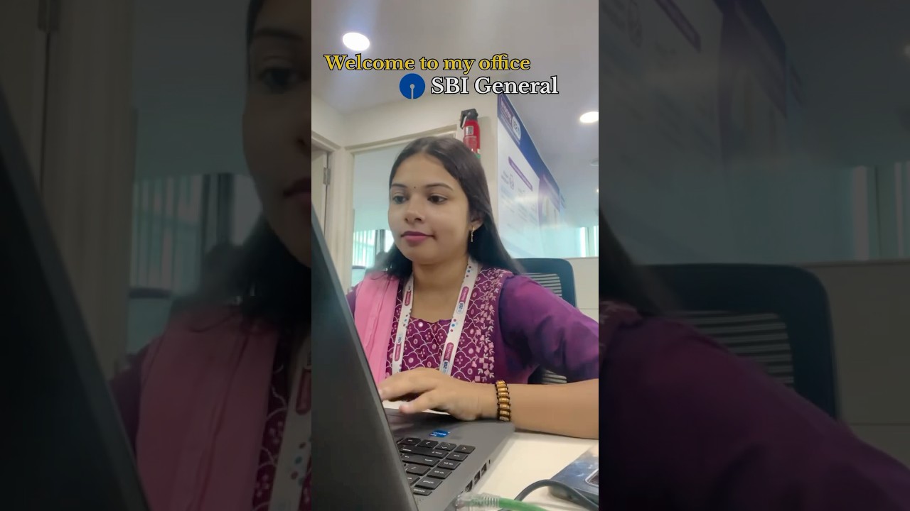 Welcome to my office SBI General 🥰💙🩵 #sbi #bank #bankjobs #sbigeneral #insurance #youtubeshorts