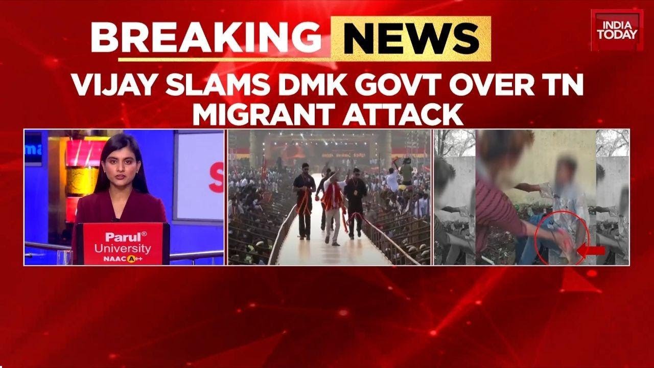 Incident Has Instilled Fear & Shock: TVK Chief Vijay Slams DMK Govt Over Migrant Worker Attack
