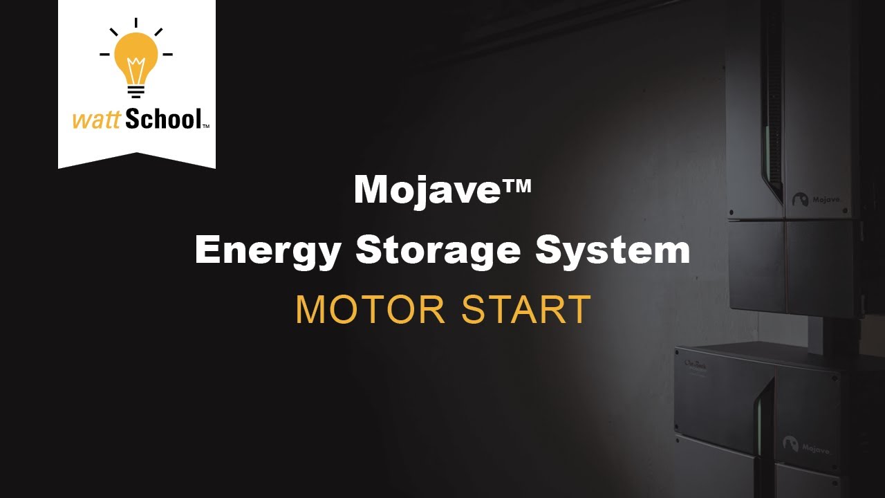 Mojave Energy Storage System: Motor Start