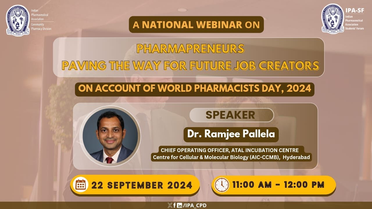 PHARMAPRENEURS PAVING THE WAY FOR FUTURE JOB CREATORS