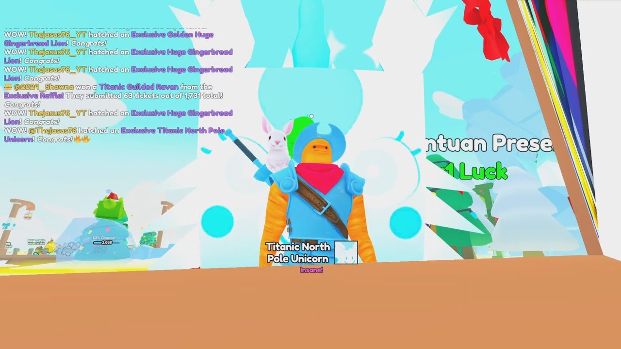 Pet Sim 99: TITANIC NORTH POLE UNICORN 🥶