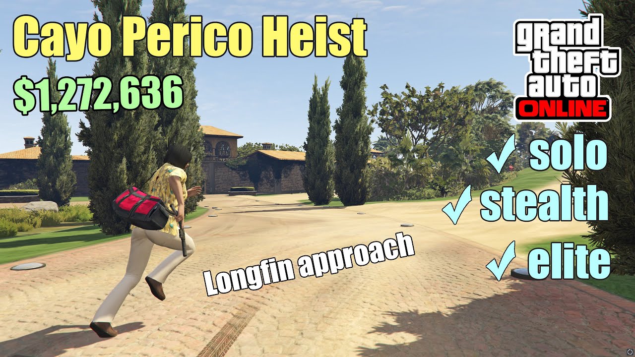 Cayo Perico Solo. Stealth. Elite. Sinsimito Tequila. Main Dock Entry. North Dock Escape. GTA Online
