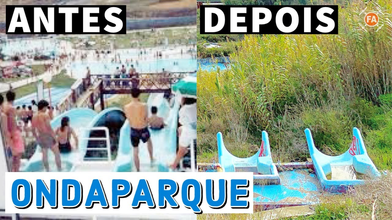 ONDAPARQUE - O ANTES e DEPOIS - Costa da Caparica - Parque Aquático 4K