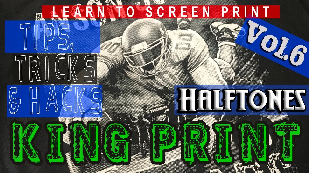 How to create Halftones For screen printing Learn to screen print series vol.6 KING PRINT