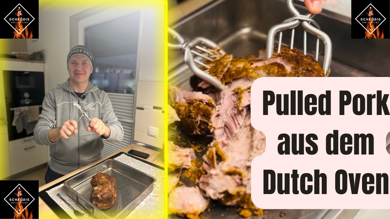 Pulled Pork aus dem Dutch Oven | Petromax FT9 | Gasgrill BroilKing Baron
