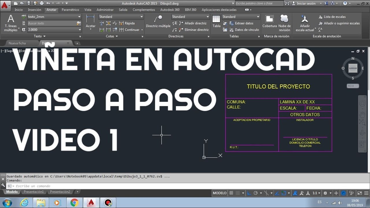 Viñeta SEC 1 - en AutoCad