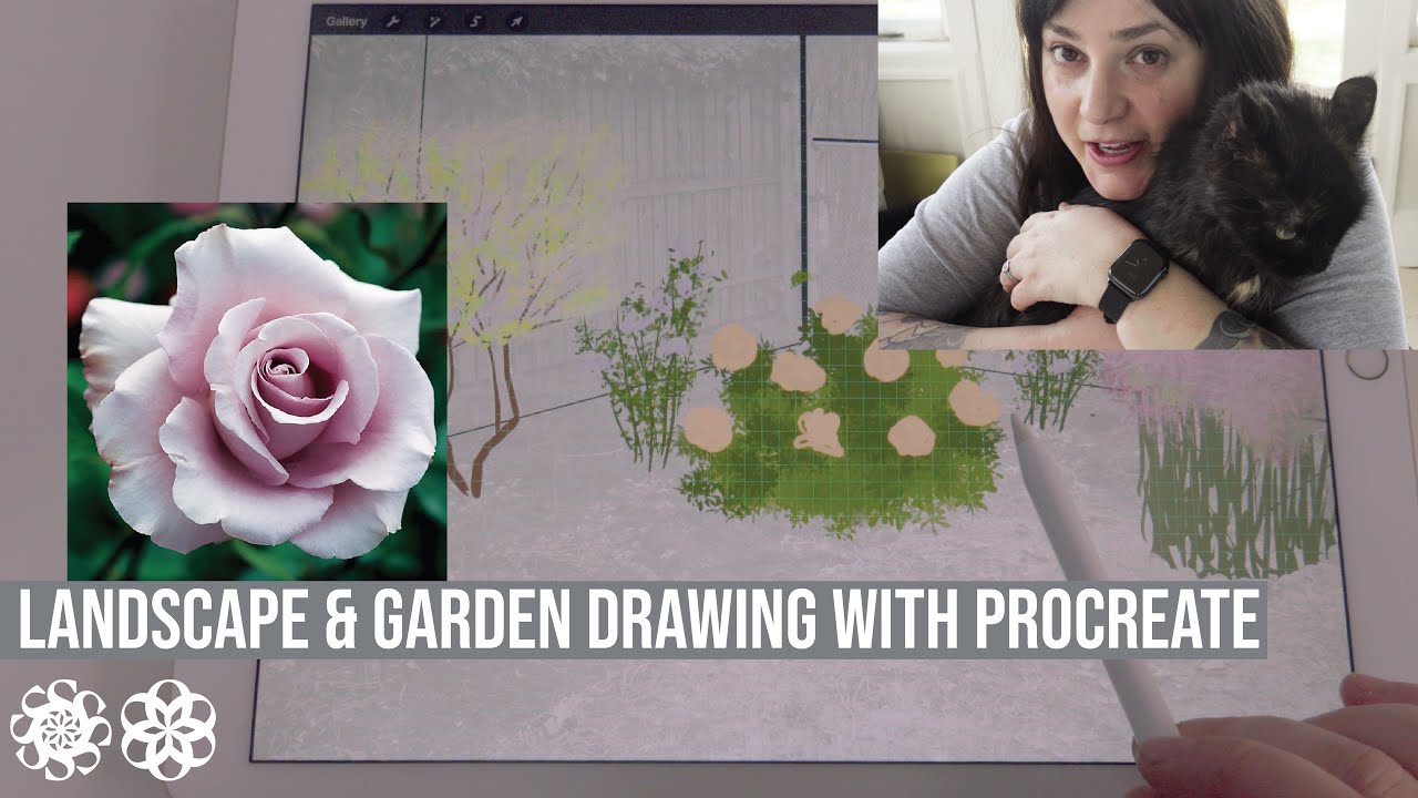 Landscape Design & Garden Drawing with Procreate for iPad Pro