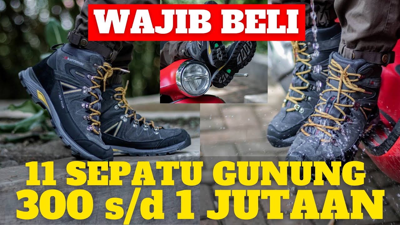 11 SEPATU GUNUNG REKOMENDASI 2021/2022