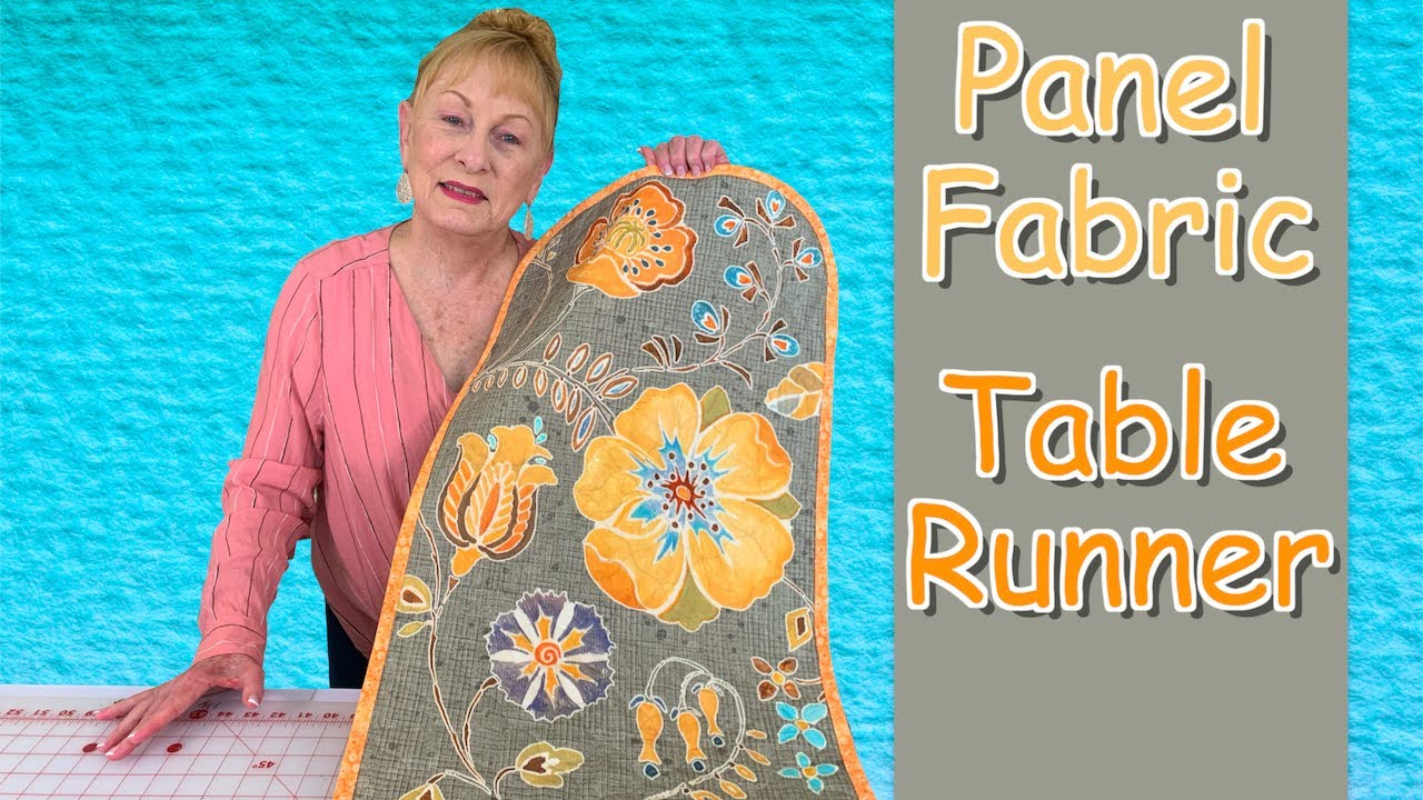 How To Make A Table Runner With Panel Fabric | The Sewing Room Channel