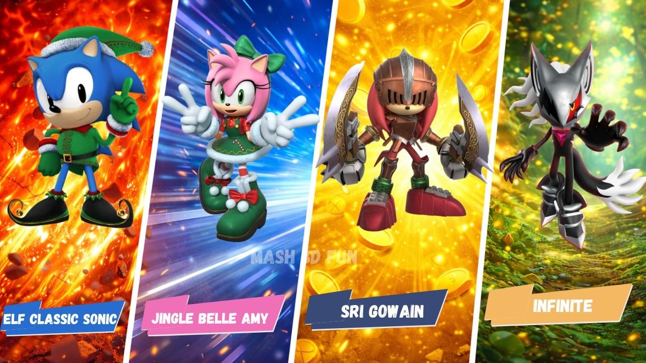 Which Dash Is BEST? 🏆|Top 3 character |Elf classic🆚Jingle belle🆚 Infinite 🆚 Gowain |  Mash 3d fun |