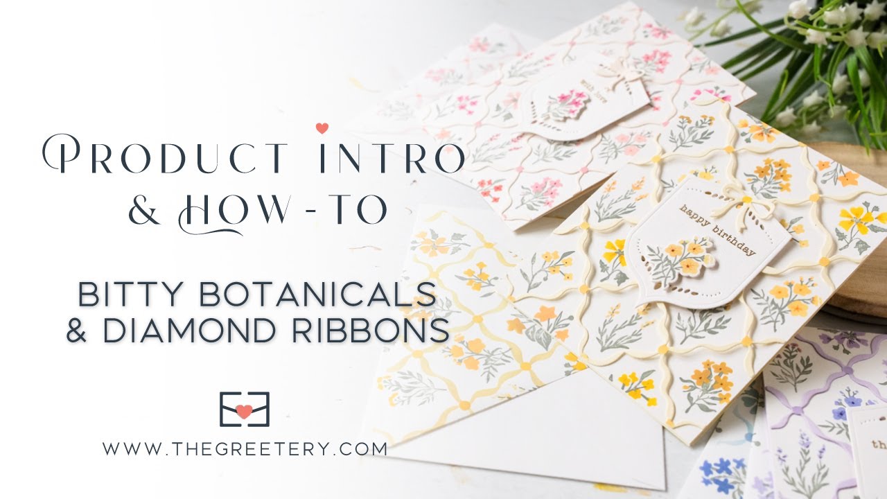 Введение в новый продукт и инструкции: Bitty Botanicals и Diamond Ribbons