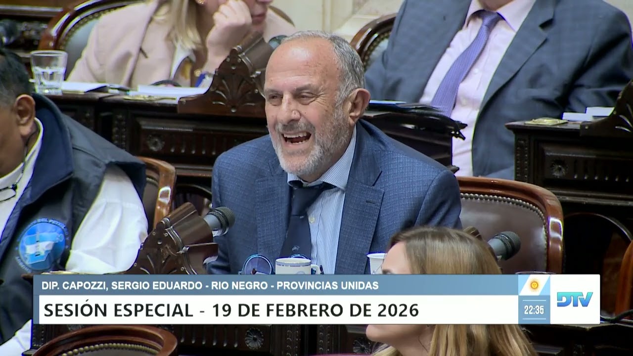 Diputado Capozzi, Sergio Eduardo - PROV. UNIDAS - Sesión 19-02-2026 - PL