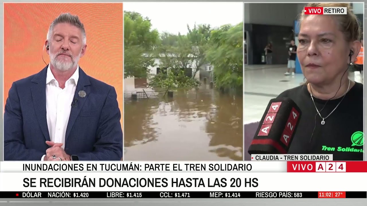 📢 TREN SOLIDARIO PARTE A TUCUMÁN: AYUDA PARA LOS AFECTADOS POR LAS INUNDACIONES