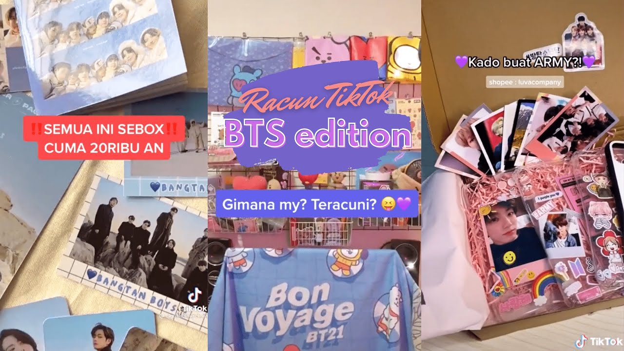 RACUN TIKTOK EDISI BTS & BT21 CEK - SHOPEE HAUL - ARMY WAJIB PUNYA [LINK BARANG DI DESKRIPSI]